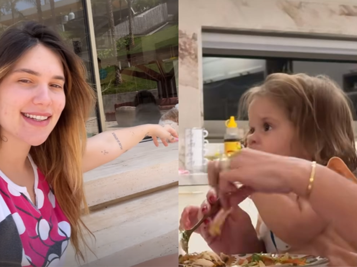 Virginia diverte web ao contar curiosidade de Maria Flor sobre alimentacao