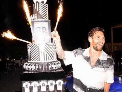 Esposa de Messi compartilha bastidores da festa de aniversário do craque