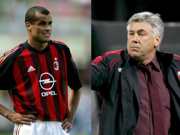 Ancelotti revela detalhes do dia em que colocou Rivaldo no banco: “Um choque pra ele”
