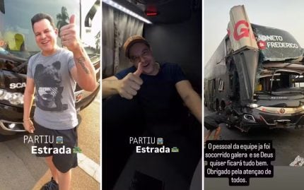 João Neto e Frederico gravaram vídeo em ônibus antes de acidente em MG