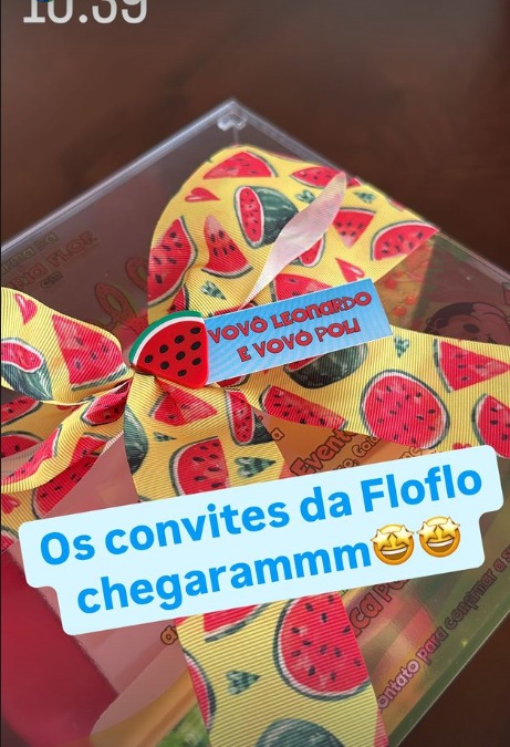 Convite do aniversário de 2 anos da Maria Flor, filha de Virginia e Zé Felipe (Foto: Reprodução / Instagram)