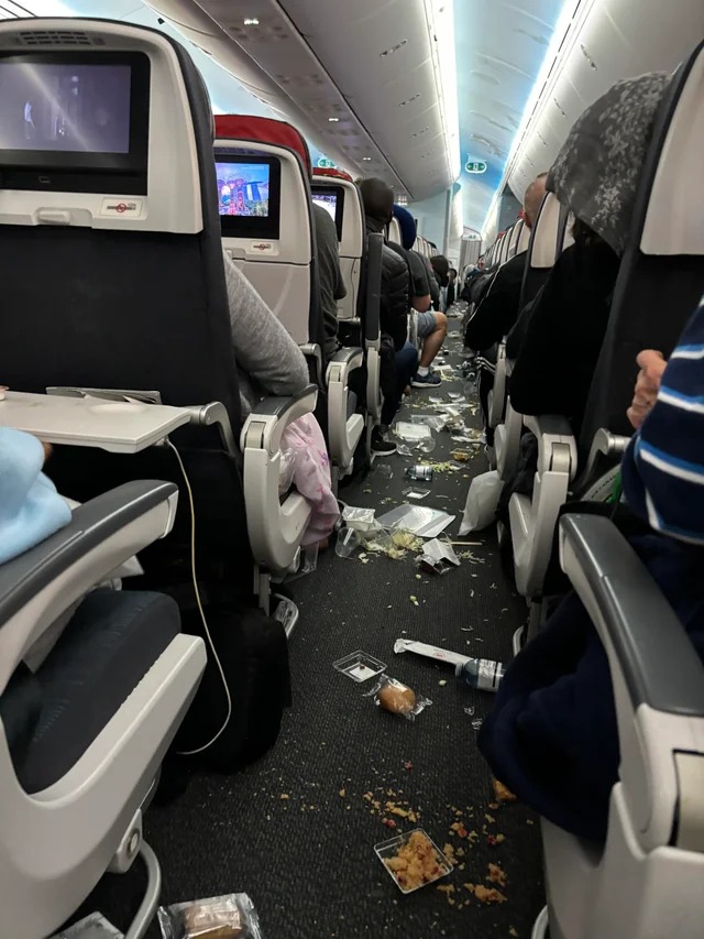 Turbulência em voo da Air Canada (Foto: Reprodução)