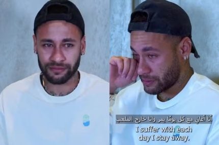 Neymar se emociona ao falar sobre retorno ao futebol após lesão: “A coisa que mais amo na vida”