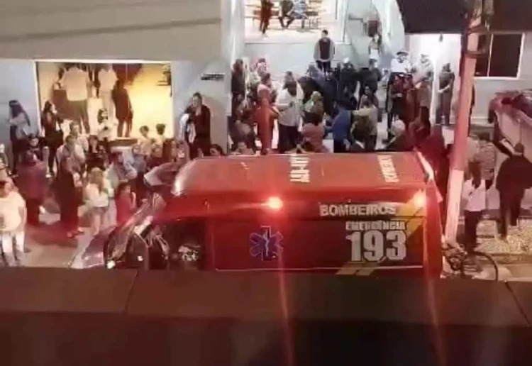 Velório é interrompido em SC (Foto: Reprodução)