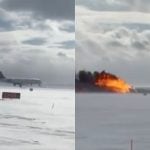 Vídeo inédito mostra momento exato em que avião capota em pouso no Canadá