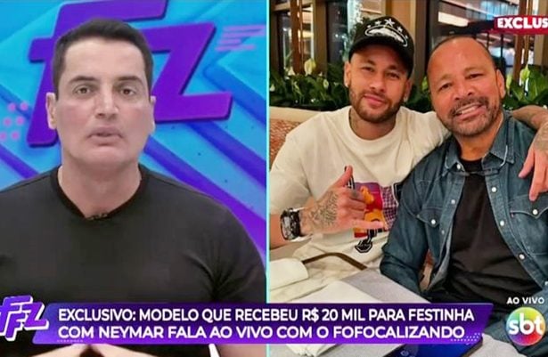 “Pai de Neymar não pagou por vídeo nenhum”, esclarece Leo Dias, ao vivo, no Fofocalizando