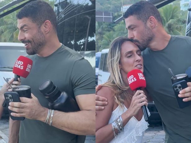 É cheiroso? Cauã Reymond deixa repórter do portal LeoDias tirar a prova após polêmica