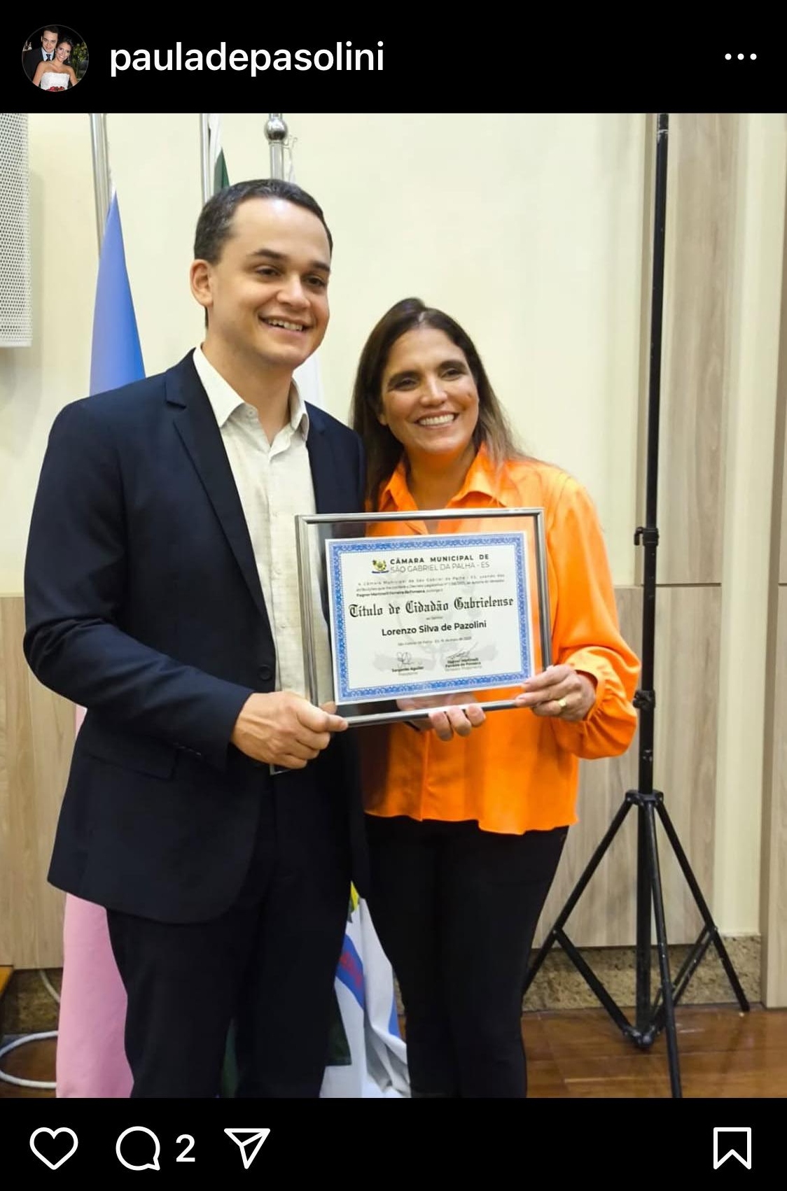 Reprodução: Instagram/Paula Pazolini