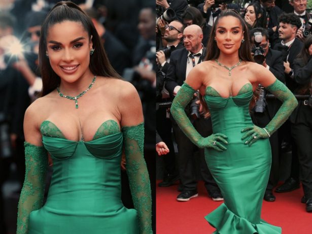 Tati Barbieri usa look de estilista brasileiro para representar o país em Cannes