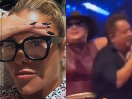 Fãs agarraram Leonardo em show