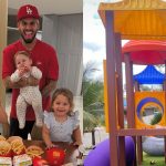 Zé Felipe mostra a montagem do parquinho para os filhos em nova mansão