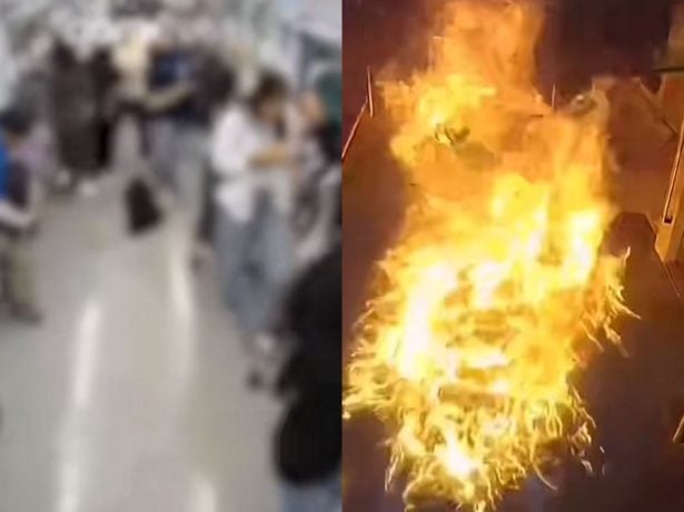 Idoso coloca fogo em vagão do metrô e causa pânico em Seul, na Coreia do Sul