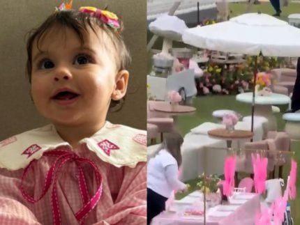 Veja as primeiras imagens da festa de 1 ano de Helena, filha de Neymar e Amanda Kimberlly