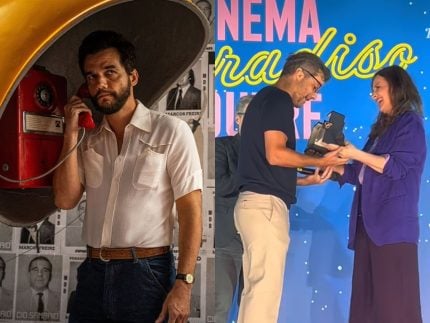 Wagner Moura recebe prêmio do Festival de Cannes durante evento em Paris