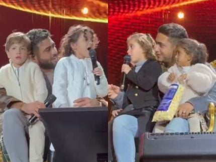Filhos de Henrique & Juliano “invadem” o palco e soltam a voz em show em SP