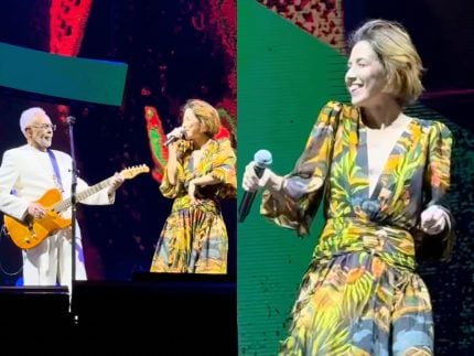 Marjorie Estiano surpreende com participação especial em show de Gilberto Gil