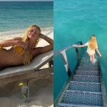 Marina Ruy Barbosa exibe quarto de hotel e termina o tour no mar do Caribe