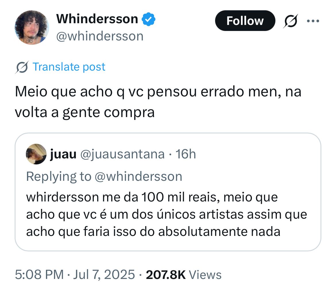Foto/X/@whinderssonnunes