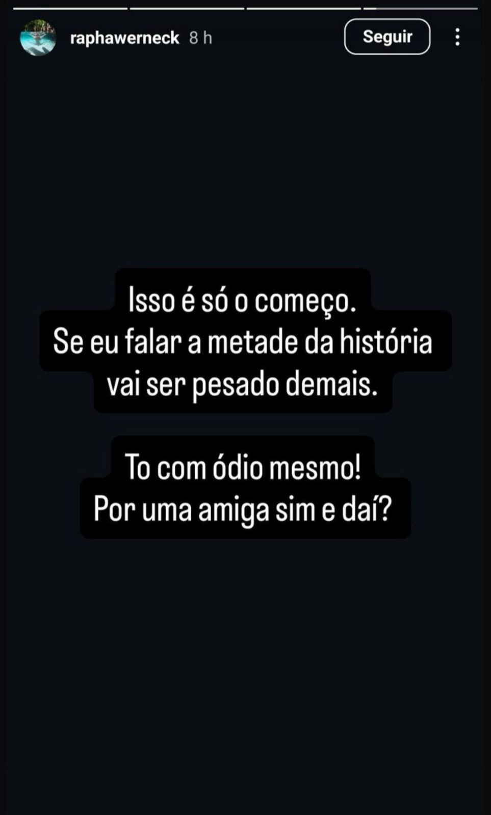 Foto/Instagram/@RaphaWerneck
