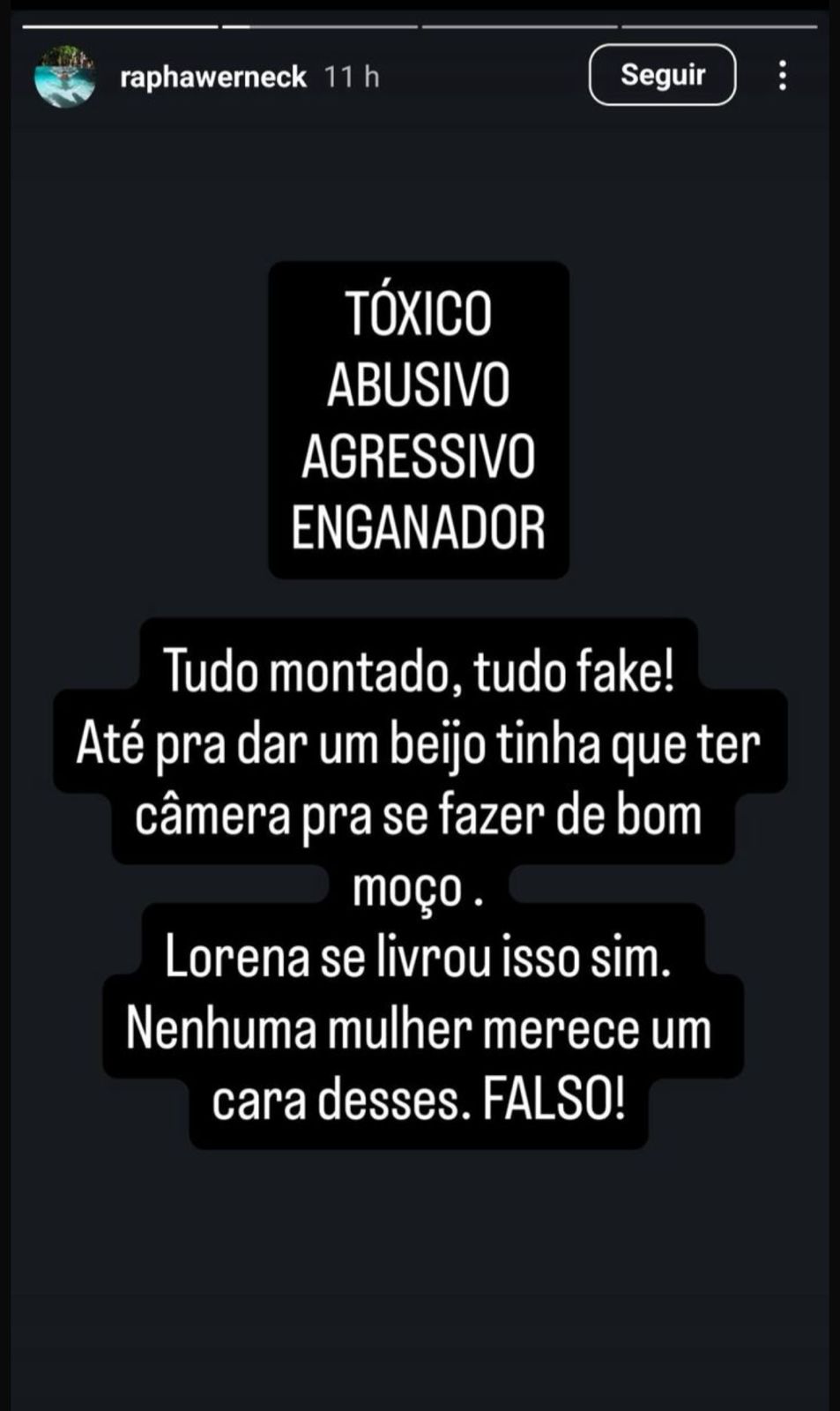Foto/Instagram/@RaphaWerneck