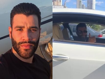 Fãs se emocionam ao cruzar com Gusttavo Lima no trânsito de Goiânia: “Não creio”