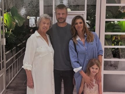 Fernanda Lima lamenta morte da mãe de Rodrigo Hilbert: “Um milagre de sogra”