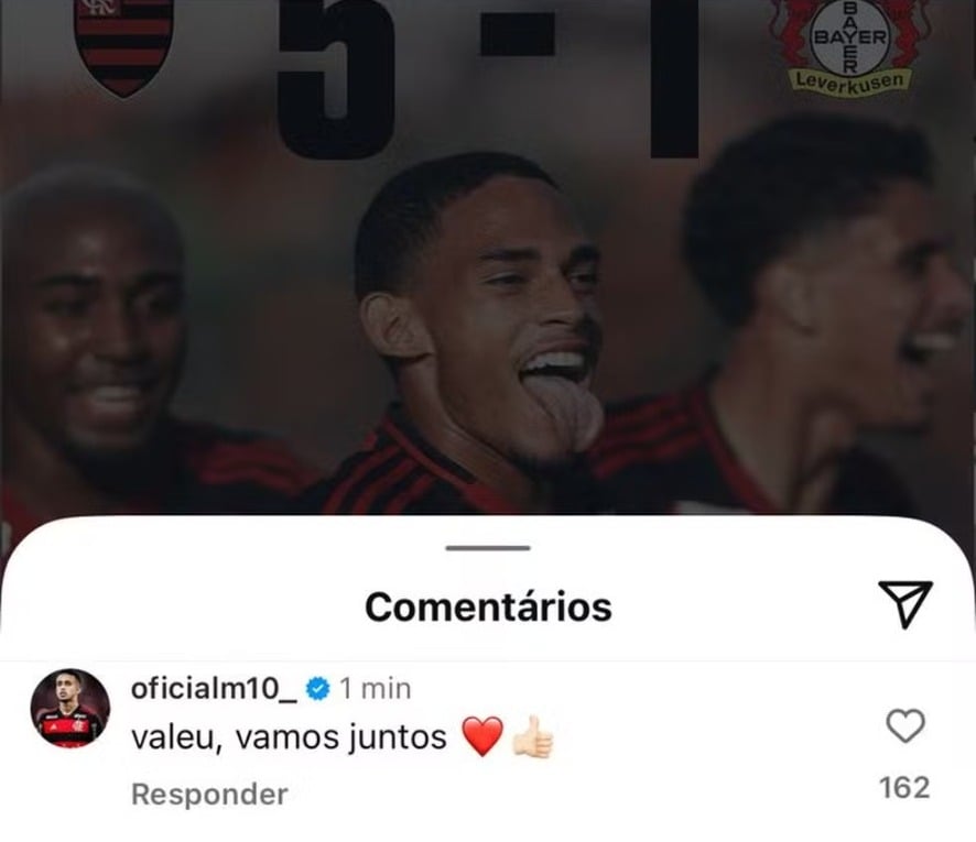 Reprodução: Instagram/@flamengo