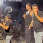 Cantor de forró é atingido por lata de cerveja no rosto e termina show sangrando