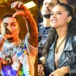 Em área privilegiada, Maisa rouba a cena em show de Veigh e ganha coração do cantor