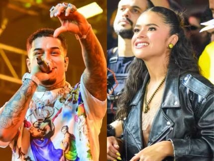 Em área privilegiada, Maisa rouba a cena em show de Veigh e ganha coração do cantor