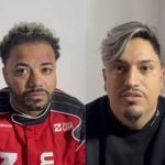 Hytalo Santos e Euro sendo presos em residência em Carapicuiba, São Paulo, na manhã de sexta-feira (15/8)