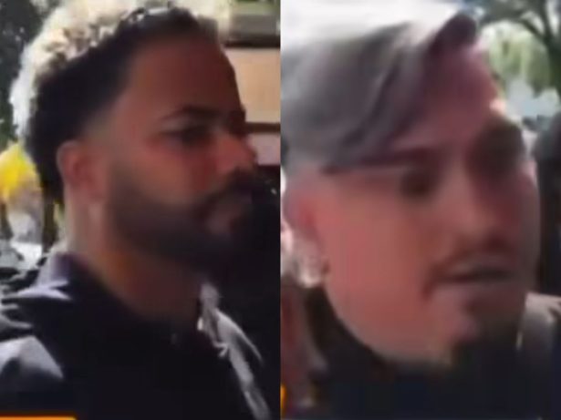 Algemados, Hytalo Santos e o marido chegam à delegacia em SP