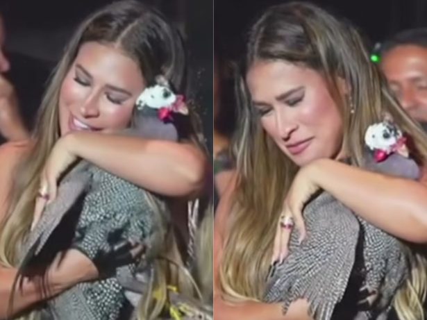 Mais uma! Simone Mendes volta a ganhar galinha de presente em show no Piauí