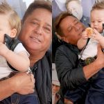 Leonardo se derrete pelos netos: “Ser avô é o melhor papel que tem”