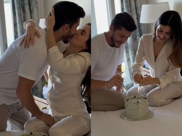 Camila Queiroz e Klebber Toledo revelam sexo do 1º filho em data especial