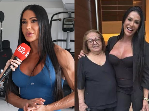 Gracyanne mostra academia em casa e revela que até ex-sogra entrou na rotina fitness