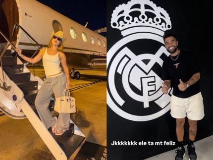 Em meio a rumores de affair com Vini Jr., Virginia visita estádio do Real Madrid na Espanha