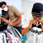 Julinho Casares visita jovem em tratamento contra leucemia e leva presente do São Paulo