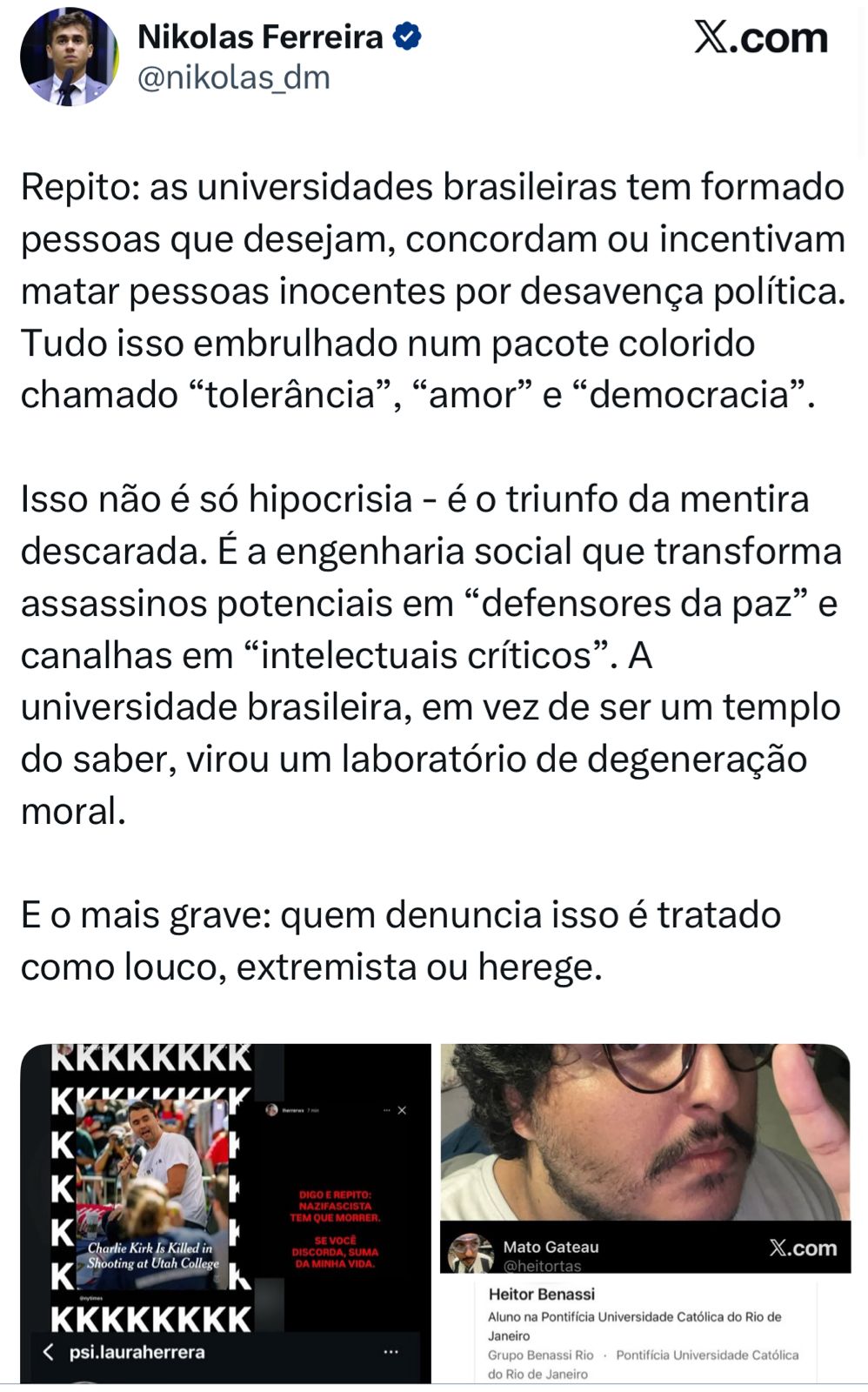 Reprodução/X Reprodução/X