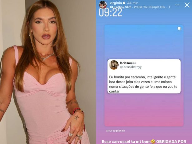 Virginia agita a web ao repostar frases enigmáticas apontadas como indiretas
