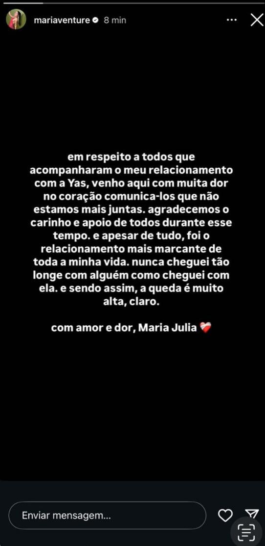 Reprodução Instagram Maria Venture 