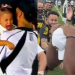 Neymar brinca e se vinga da bolada que Mavie levou com apoio dos “parças” do Santos