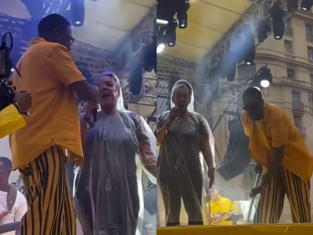 Mumuzinho interrompe show, ajuda funcionária, deixa ela cantar e paga 20x a diária dela