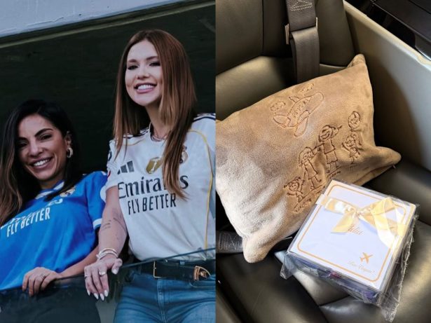 De jatinho de Virginia, melhor amiga de Vini Jr. chega a Goiânia para festa de Maria Flor