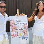 Thammy Miranda e Andressa Ferreira celebram chá revelação do segundo filho no interior de SP
