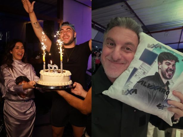 Álvaro Xaro comemora 27 anos com festa ao lado de Luciano Huck e colegas do “Dança”