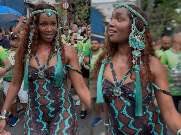 Rainha! Iza exibe samba no pé em ensaio de rua da Imperatriz Leopoldinense