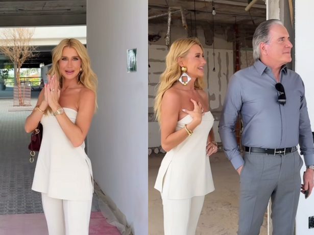 Ana Paula Siebert e Roberto Justus mostram obra de mansão e brincam com “negociações”