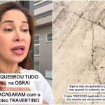 Maíra Cardi se revolta ao ver piso de R$ 2 milhões rachado em sua mansão: “Destruíram tudo”