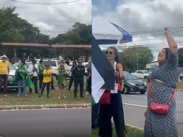 Comemorações e embates: Saiba como está a movimentação na porta da PF após prisão de Bolsonaro